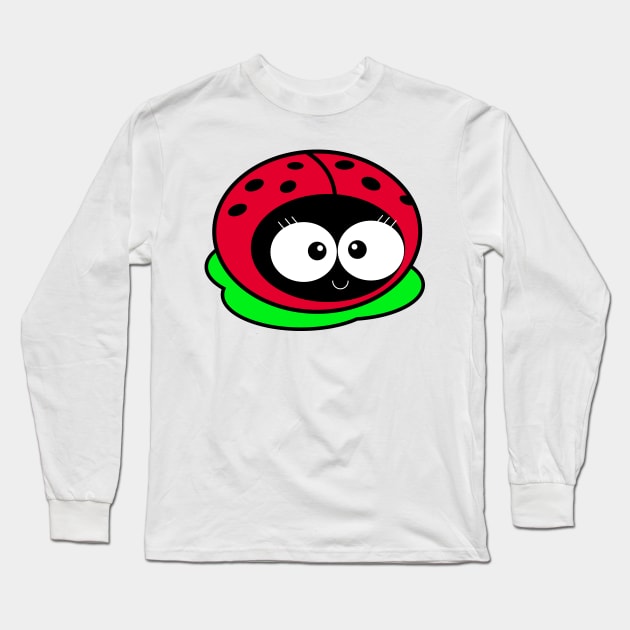 Sweet ladybug, cute animals Long Sleeve T-Shirt by IDesign23